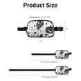 thumbnail image 4 of Black and White Halloween Doodle Pattern Cute Fanny Packs for Women,Travel Waterproof Crossbody Fanny Bags Waist Purse for Women Anti Theft Adjustable Strap for Running Travel Cycling, 4 of 4