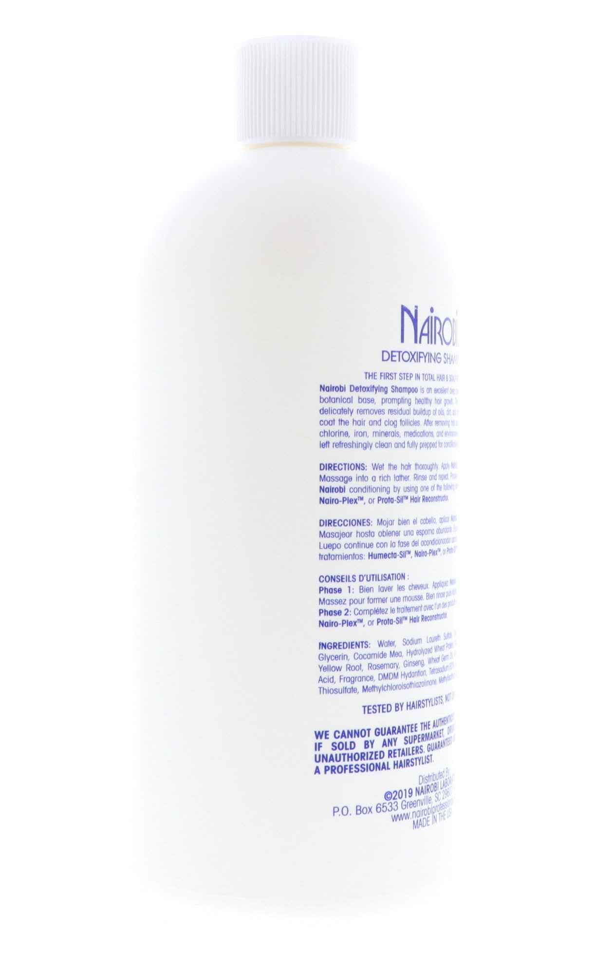 Nairobi Detoxifying Shampoo, promotes healthy hair growth 32 Ounce