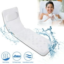 Full Body Bath Pillow, Bath Pillows for tub with 30 Non-Slip Suction ,Spa Bathtub Pillow for Head Neck Shoulder and Back Support - 5D Air Mesh & Quick Drying