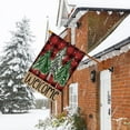 thumbnail image 2 of Welcome Red Buffalo Plaid Christmas Trees Garden Flag 28 x 40 Inch Vertical Double Sided Buffalo Plaid Red Holiday Yard Outside Xmas Decor House Flag, 2 of 6