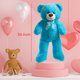 thumbnail image 4 of Peluche gigante con forma de oso de peluche HollyHome, 90 cm, color azul lago, 4 of 9