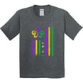 thumbnail image 3 of Inktastic Mardi Gras Flag Youth T-Shirt, 3 of 5