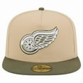 thumbnail image 2 of Men's New Era  Tan/Olive Detroit Red Wings Color Pack Two-Tone 59FIFTY A-Frame Fitted Hat, 2 of 5