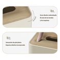 thumbnail image 3 of Cipaher Caja de Pañuelos de Escritorio de Gran Capacidad Organizador Mando a Distancia Lujo Moderno, 3 of 5