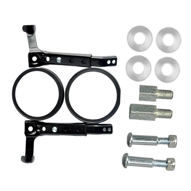 koolsoo Vélo de Montagne pour Enfants Roue d'Entraînement Compatible Roues Stabilisatrices pour Cyclisme Tige Noire