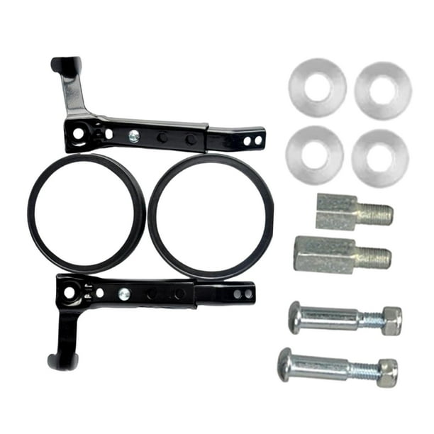 Ruedas de apoyo para bicicletas infantiles, accesorios de entrenamiento para principiantes en bicicletas de 16 a 24 pulgadas Varilla negra