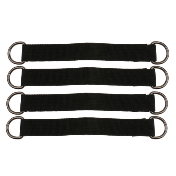 S SERENABLE Set of 4 25cm Hang Tree Swing Strap Holds 220lbs Heavy-duty Carabiner Tire and