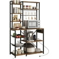 thumbnail image 2 of Yeshouse Microwave Stand, with Storage, with Power Output, 7-Tier Kitchen Bakers Racks, with Hook, Baker Rack for Kitchen, Dining Room, Bakery, 2 of 9