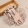 thumbnail image 2 of Waroomhouse 8.6 Inch Wood Wall Clock, Round Wall Clock Whisper Quiet Decorative Wall clock with Branch-Shaped Hands for Living Room Bedroom Kids Room Kitchen Office, 2 of 9