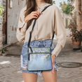 thumbnail image 5 of Tutolipy Daisy Floral Pattern Women's Crossbody Shoulder Purse, Waterproof PU Leather Adjustable Strap Women's Shoulder Crossbody Purse for Daily Use, 5 of 7