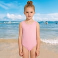 thumbnail image 4 of BOBOGOJP Tween Girls Swimsuits Summer Teen Girl Ruffle Sleeveless One Piece Bathing Suit Size 6-15 Years Pink for Size 7-8 Years, 4 of 4