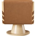 thumbnail image 5 of Meridian Furniture Millwin Cognac Vegan Leather Swivel Accent Chair, 5 of 8
