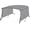 8'L*54"H*67"-72"W, variant on QinaQin 4. Bow-Shaped Awning Suitable for Boat Covers, with 1-Inch Aluminum Frame, Zippered Storage Bag, Pu Coated Canvas, 2 Straps and 2 Adjustable Rear Support Poles
