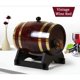 thumbnail image 1 of Fiudx Barril de Vino de Madera, Barril de Cerveza Decorativo, Gran Capacidad de Almacenamiento, Diseño Único y Elegante, Elemento Decorativo para El Hogar, Multifuncional, Construcción Robusta de Mad, 1 of 3