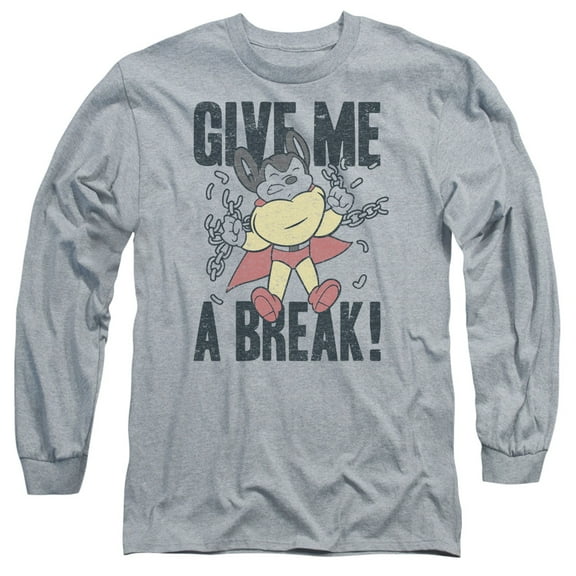 Mighty Mouse - Give Me A Break - Long Sleeve Shirt - XX-Large