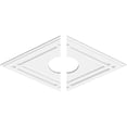 thumbnail image 2 of 30"W x 20"H x 6"ID x 10 1/2"C x 1"P Diamond Architectural Grade PVC Contemporary Ceiling Medallion, Two Piece, 2 of 11