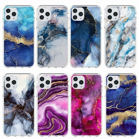 Vintage Marble Phone Case for iPhone 14 13 11 12 Pro Max 6 6S 7 8 Plus XS XR X Soft Phone Back Cover
