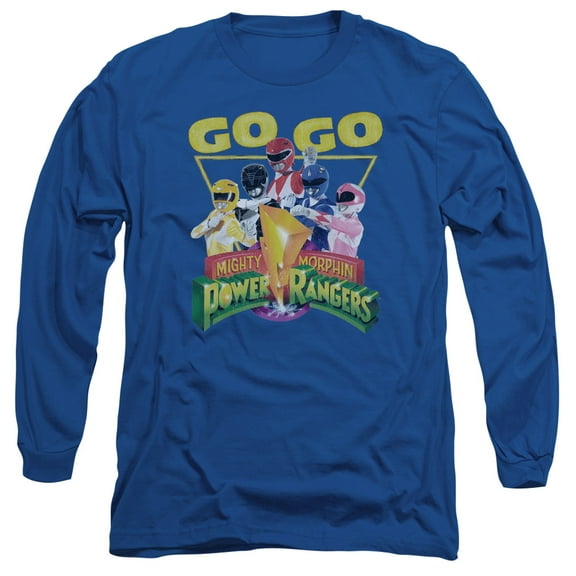 Power Rangers Men's Go Go Long Sleeve Small Blue