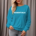 thumbnail image 3 of Women's 300g ESSENTIALS Letters Round Neck Pullover Sweatshirt, 3 of 11