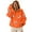Orange, variant on PUWEI Women's Football Sequin Hoodie Game Day Sweatshirts Long Sleeve Zipper Sweater with Pockets