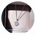 thumbnail image 4 of K-KED Women Romantic 925 Silver Heart Necklaces Pendant Gifts Cubic Zirconia Jewelry-Silver, 4 of 6