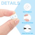 thumbnail image 3 of Uxcell Spring Cord Lock, Elastic Toggle Stopper Double Hole String Lock Fastener Slider End for Paracord, Camping White, 3 of 6