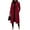 03#Red, variant on Women's Winter Double Breasted Wool Coat Long Sleeve Notch Lapel Long Trench Coat Coffee 2XL