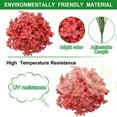 thumbnail image 3 of Sinhoon 30 Bundles Artificial Flowers, Outdoor Indoor UV Resistant Fake Flowers No Fade Faux Plastic Greenery Shrubs Garden Porch Window Box Decorating (Deep red), 3 of 14