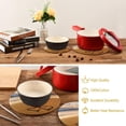 thumbnail image 6 of SKYSONIC Beach Hearts Summer Pot Holders Trivets, 2 Pcs Heat Resistant Trivets,Sunset Sea Cotton Thread Weave Mats for Hot Pads Pans Pot Bowl Teapot for Kitchen Decor, 6 of 7