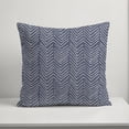 thumbnail image 4 of Creative Products Scribble Chevron Blue 20 x 20 Indoor / Outdoor Pillow, 4 of 8