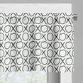 thumbnail image 5 of Ambesonne Xo Valance & Curtain, Doodles Monochrome Style, 55"x36", Black and White, 5 of 6