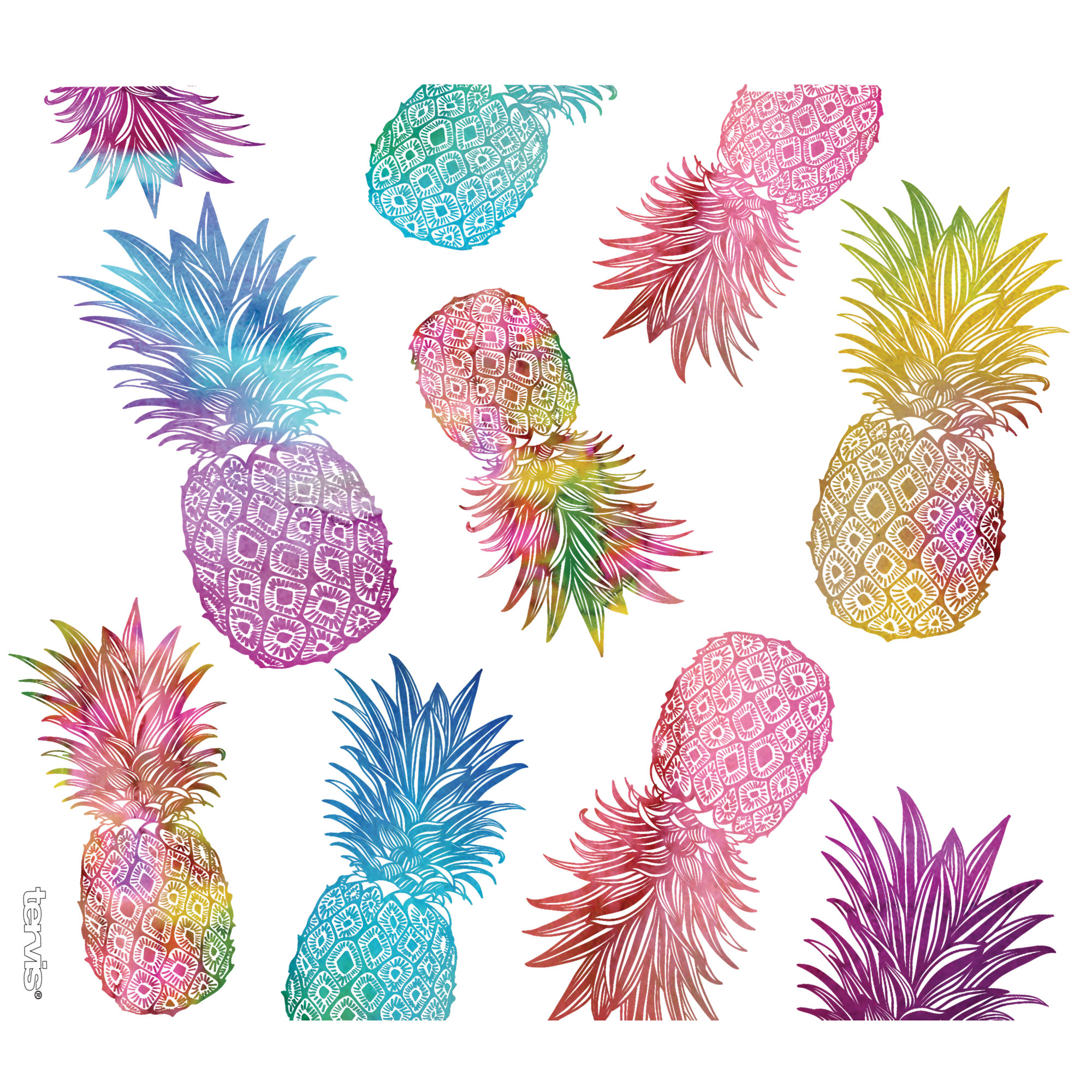 Download Tervis Watercolor Pineapples Insulated Tumbler Walmart Com Walmart Com