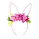 thumbnail image 3 of Diadema con Orejas de conejo de Pascua, accesorios para el cabello, diadema de flores, aro para el pelo encantador para recuerdos de fiesta de Pascua Rosa Yinane Gorros con orejas de conejo, 3 of 8