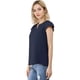 thumbnail image 2 of Camiseta Manga Tulipán Allegra K Cuello En V Básico Para Mujer Azul oscuro S, 2 of 5