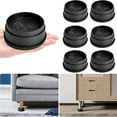Kripyery 4/6/8Pcs 1/2Inch Round Furniture Riser Heavy Duty Bed Riser