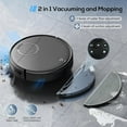 thumbnail image 2 of ONSON Robot Vacuum and Mop Combo, 2 in 1 Mopping Robotic Vacuum with Schedule, App/Bluetooth/Voice, Max Suction 2000Pa, Self-Charging Robot Vacuum Cleaner, 2 of 4