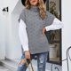 thumbnail image 2 of Gibobby Chaleco de suéter para mujer, Chaleco tipo suéter para mujer, cuello en V, uniforme Estilo, chalecos sólidos, clásicos, sin mangas, suéteres(Gris,XG), 2 of 5