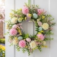 thumbnail image 5 of Easter Globularia Egg Wreath, Floral Egg Wreath Decor, Festive Home Holiday Ornament, Spring Accent for Door Wall Table Easter Decoration, 5 of 6
