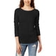 thumbnail image 1 of Lucky Brand Camiseta básica de manga larga para mujer, negro, XS Lucky Brand Camiseta básica, 1 of 1