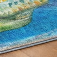thumbnail image 5 of Addison Rugs Dream Shag Premium Machine Washable Transitional Turtle Ocean Rectangle Rug, 5' x 7'6", 5 of 8