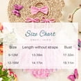 thumbnail image 5 of ZEHJUHAN Baby Girl's Birthday Sleeveless Printed Mesh Tutu Romper with Bow Headband, Letter & Ruffle Detail Apricot & Black，12-18M, 5 of 5