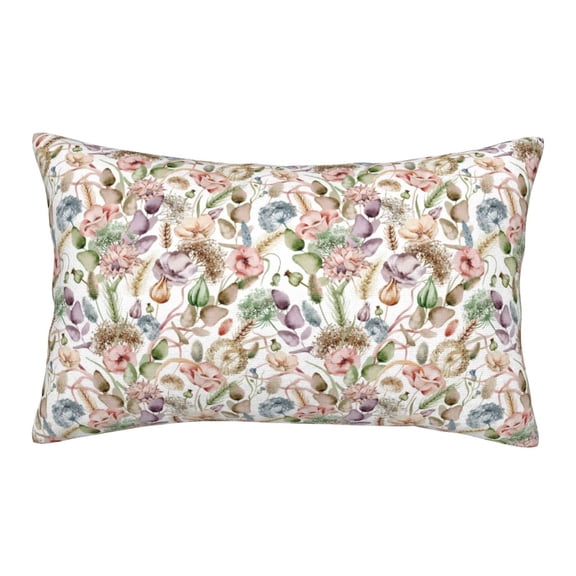 Rateoe Floral Pattern Pillow Covers with Invisible Zipper(Pillows are not Included) Standard Pillowcases-14"x20"