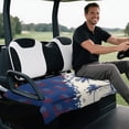 thumbnail image 5 of XYZCANDO American Palm Tree 2 Passenger Golf Cart Seat Cover - Terry Cloth Washable Non-Slip With 4 Pockets, Fits EZGO Club Car, 5 of 9