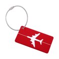thumbnail image 4 of Baggage Tag 2PCS New Aluminium Travel Luggage Baggage Tag Suitcase Identity Address Name LabelsRed, 4 of 7