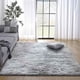 thumbnail image 1 of Tapis Chambre Shaggy Tapis Pour Salon Shaggy Tapis De Sol Grand Pour Couloir Soft Tapis À Poils Longs Moelleux Tapis Antidérapant Intérieur Moelleux Épais Pour Salon Chambre Gris Blanc, 60120Cm, 1 of 1