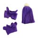 thumbnail image 5 of Suéter de muñeca, pantalones, traje, ropa de muñeca, lindo, desmontable para niños, regalo de cumpleaños, elegantes atuendos de muñeca con sombrero, 5 of 9