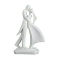 thumbnail image 3 of Escultura de pareja de resina, adorno romántico, figura, regalo de boda, figuras de resina Abarcar, 3 of 9