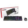 thumbnail image 1 of MSI Vigor Clavier de Jeu et Souris de Jeu Rétroéclairés RVB Dédiés Hotkeys Anti-Ghosting Sensation Mécanique Combo (Vigor GK30 Combo US), 1 of 6