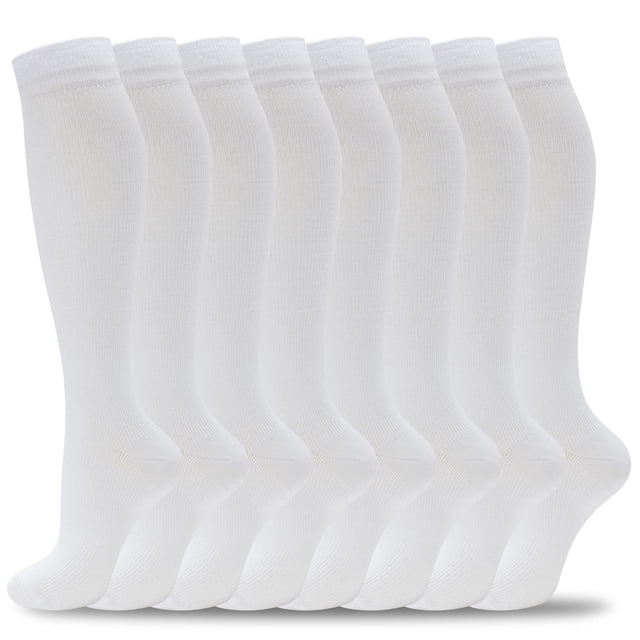 Calcetines de compresión fenglaoda, 8 pares, 20-30 mm Hg, para hombres y mujeres