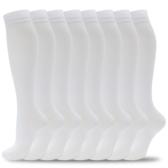 Calcetines de compresión fenglaoda, 8 pares, 20-30 mm Hg, para hombres y mujeres